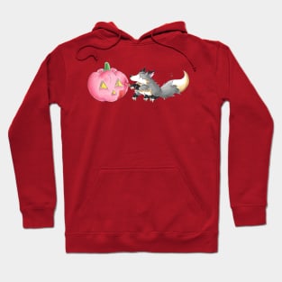 Pink Pumpkin Werewolf Hoodie